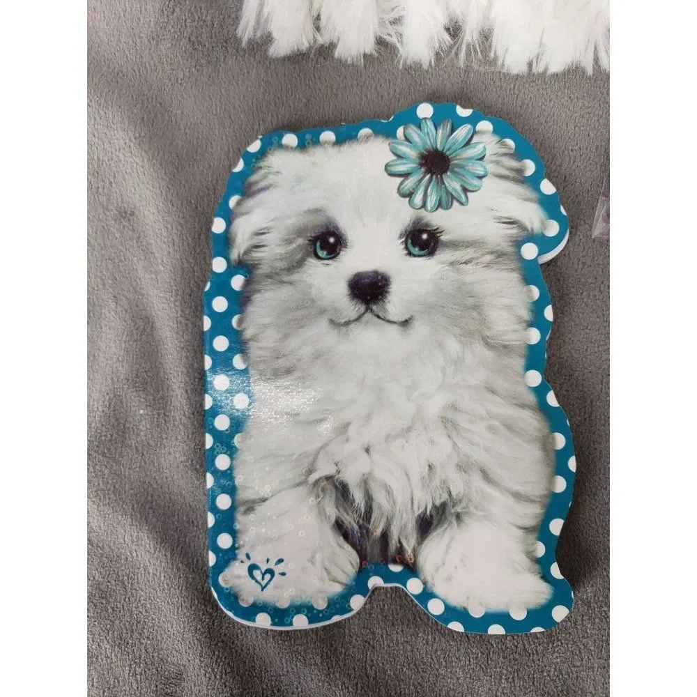JUSTICE PUPPY STATIONARY‎ SCHOOL SUPPLY SET SHIMMERING & SHAGGY ACCESSORIES